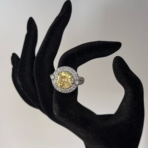 ✨Elegant Signed 925 Silver Vintage Ring with CZ stone